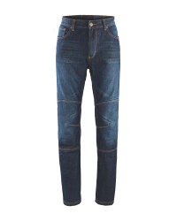 Crane Men's Motorcycle Jeans - Blue