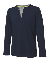 Men's Navy Henley Shirt