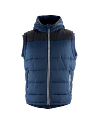 Men's Navy Hooded Gilet