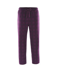 Men's Open Cuff Lounge Pants - Plum