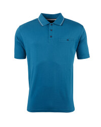 Men's Polo Shirt with Pocket - Blue