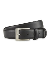Avenue Men's Black Leather Belt