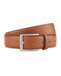 Avenue Men's Tan Leather Belt