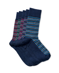 Men's Rib Socks - 5 Pack