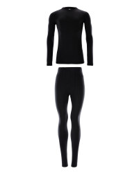 Men's Ski & Sports Base Layer Set - Black