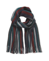 Men's Smart Knitted Stripe Scarf