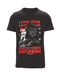 Licensed Mens Star Wars Xmas Tshirt