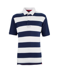 Men's Stripe Pique Polo Shirt