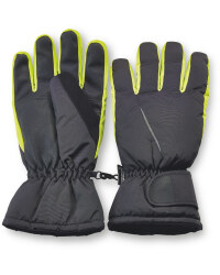Men's Technical Ski Gloves - Black / Lime