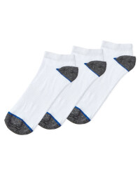 Avenue Men's Trainer Socks 3-Pack - White