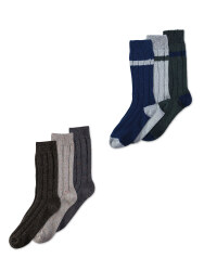 Men's Wool Blend Socks 3-Pack
