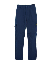Men's Navy 31 Inch Work Trousers