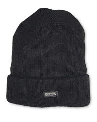 Men's Workwear Knitted Twist Hat - Black