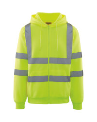 Men's Zip Through Hi-Vis Hoody