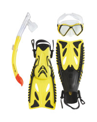 Snorkel & Diving Set L-XL - Yellow