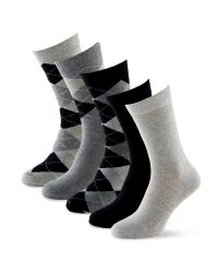 Mens' Argyle Socks 5 - Pack
