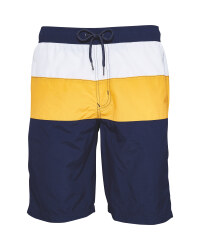 Avenue Men's Navy & Yellow Shorts
