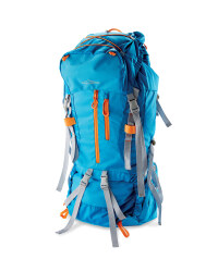 Men's 70L Trekking Backpack - Blue / Orange