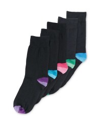 Mens Black Socks 5 Pack