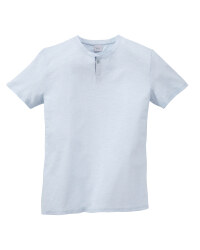 Mens Blue Henley T-Shirt