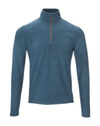 Crane Men's Blue Ski Fleece Shirt
