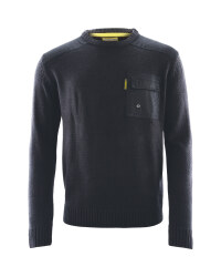 Mens Crew Neck Workwear Pullover - Black