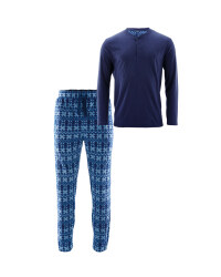 Avenue Navy Fleece Loungewear