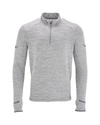 Men's Crane Grey Winter Running Top