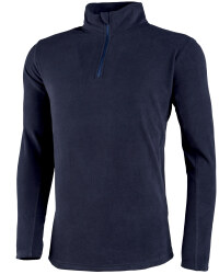 Mens Zip Neck Fleece - Blue
