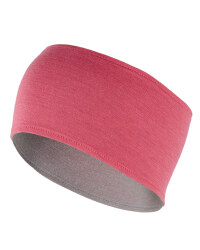 Merino Cycling Headband - Pink / Grey