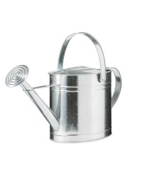 Gardenline Metal Oval Watering Can - Silver