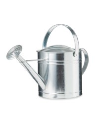 Gardenline Metal Round Watering Can - Silver