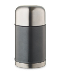 Metallic Food Flask - Gunmetal Grey