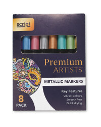 Script Metallic Markers