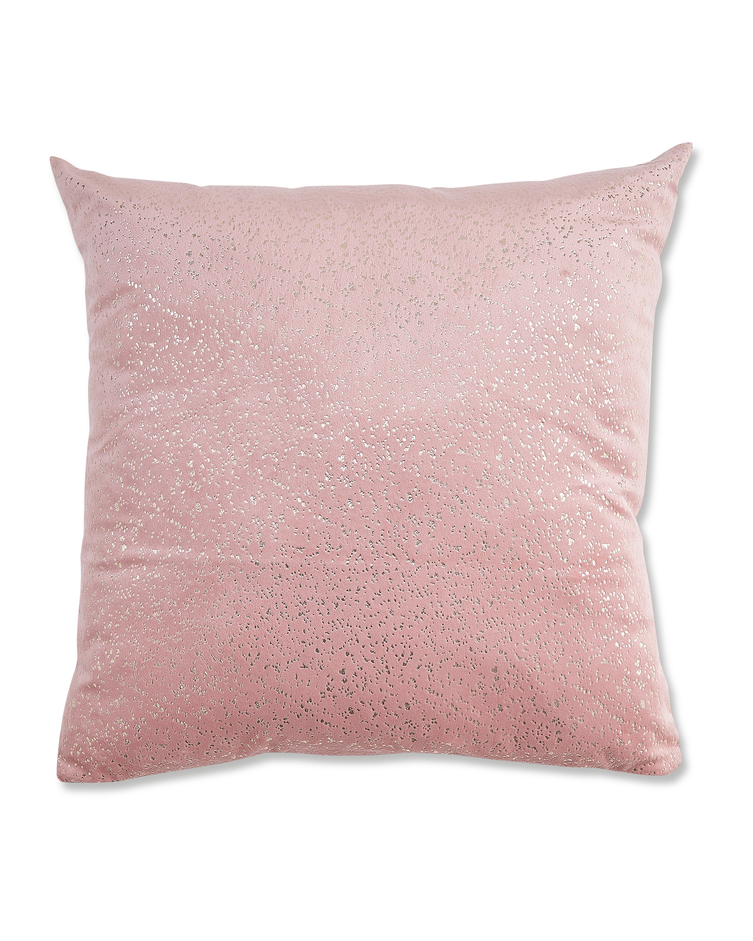 Pink Gold Metallic Cushion Aldi Uk
