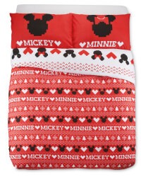 Mickey Fairisle Double Duvet Set