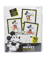 Mickey Mouse Happy Cross Stitch Kit