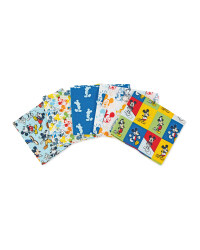 Mickey Mouse Fabric Quarters Blue