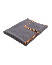 Adventuridge Camping Towel - Dark Grey/Orange