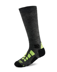 Mid Compression Running Socks - Anthracite Melange/Yellow