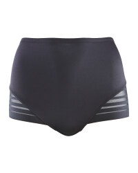 Avenue Mid Waist Ladies Briefs - Black