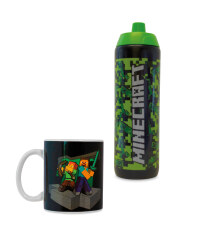 Minecraft Riff Bottle & Mug Set