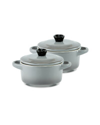 Mini Casserole Stoneware 2 Pack - Grey