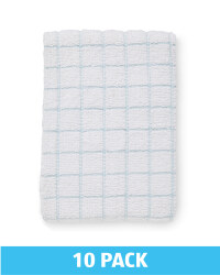 Misty Blue Terry Tea Towels 10 Pack