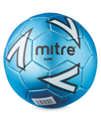 Size 5 Mitre Football - Blue/White
