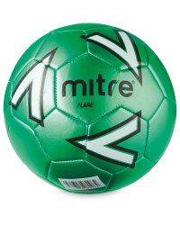 Size 5 Mitre Football - Green/White