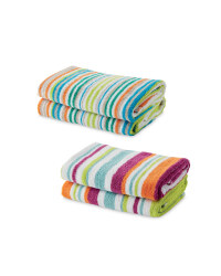 Mixed Stripe Hand Towel 2 Pack