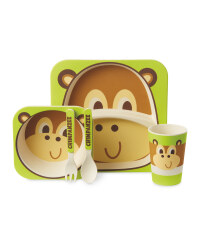 Monkey Bamboo Dinner Set