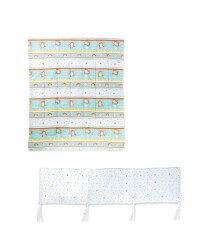 Monkey Bumper & Quilt Set