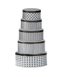 Monochrome Nested Storage Tins